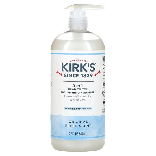 Kirks 3-In-1 Castile Soap, 32oz