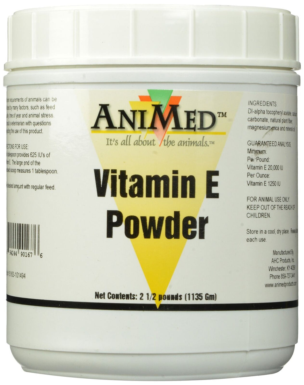 Vitamin E Powder Animed, 2.5 lb